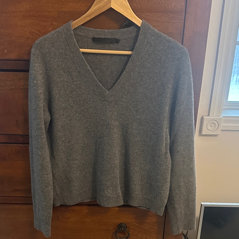 Jenni Kayne Charcoal V-Neck Sweater